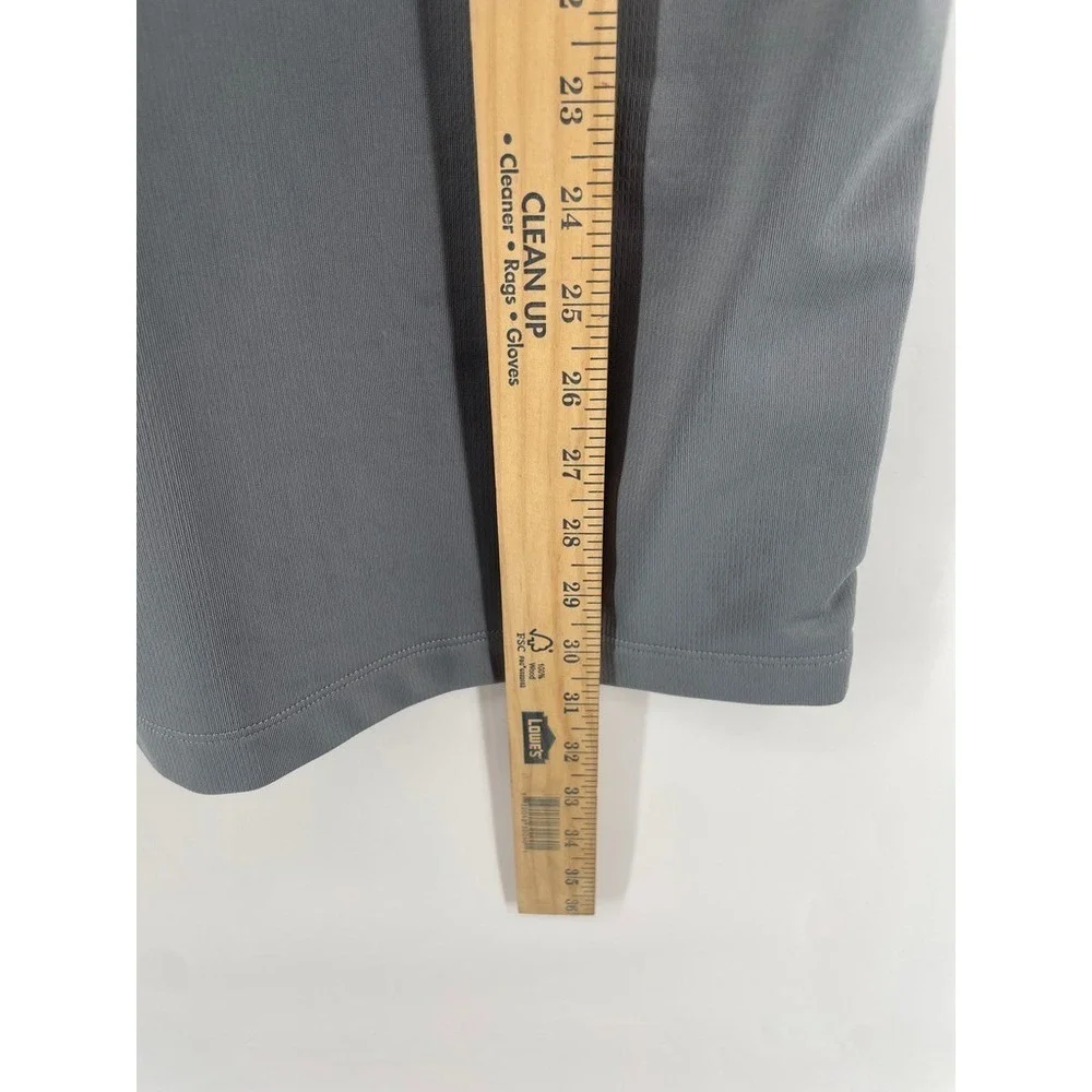 Nike Dri-Fit Polo Shirt Men Size XL Golf Short Sleeve Grey Performance Swoosh